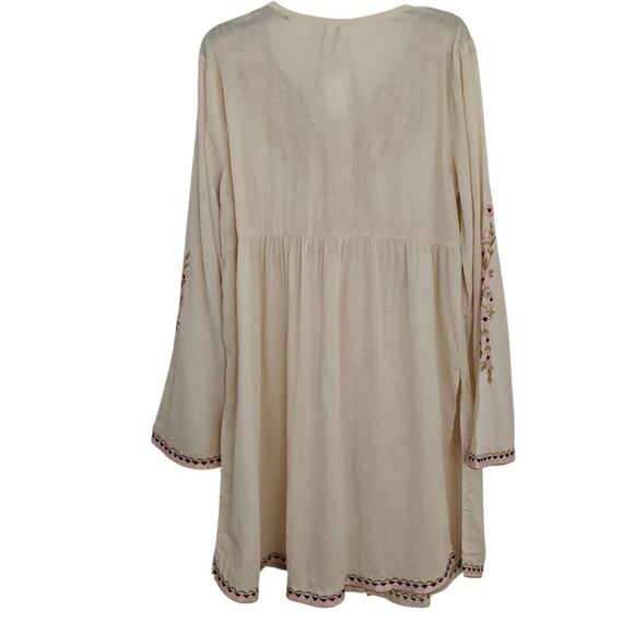 Aratta Silent Journey Valentina Embroidered Tunic Top Coverup XS Floral Boho NWT - Picture 11 of 16